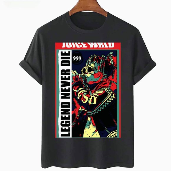 Juice WRLD Retro Unisex Tshirt, Juice WRLD Legends Never Die Vintage Tee For Men - Picture 1 of 2